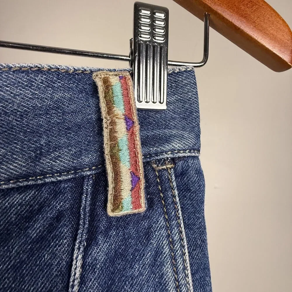 Vintage Missoni Sport Designer 80s 90s High Waisted Denim Jean Skirt, Italy - Picture 6 of 9